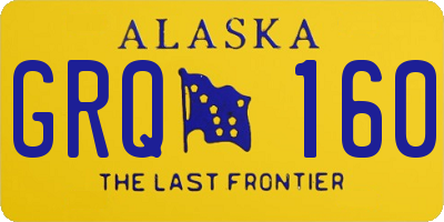 AK license plate GRQ160