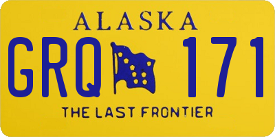 AK license plate GRQ171