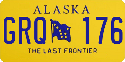 AK license plate GRQ176