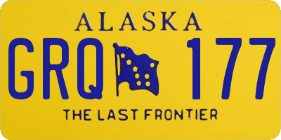 AK license plate GRQ177