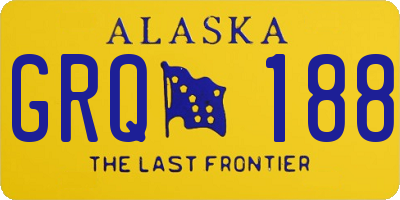 AK license plate GRQ188