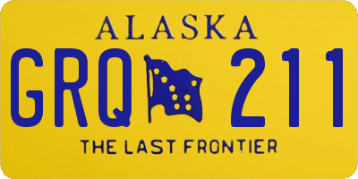 AK license plate GRQ211