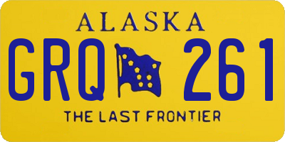 AK license plate GRQ261