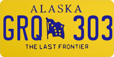 AK license plate GRQ303