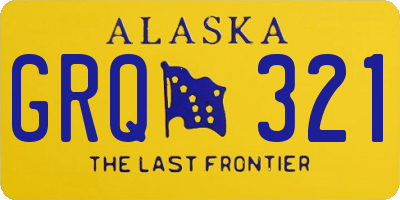 AK license plate GRQ321