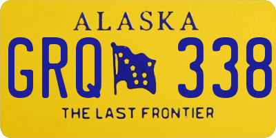 AK license plate GRQ338
