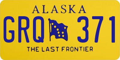 AK license plate GRQ371