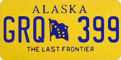 AK license plate GRQ399