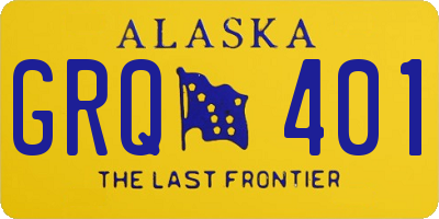 AK license plate GRQ401