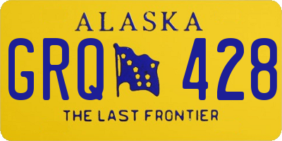 AK license plate GRQ428