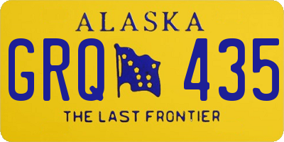 AK license plate GRQ435
