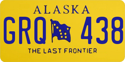 AK license plate GRQ438
