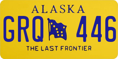 AK license plate GRQ446