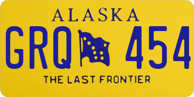 AK license plate GRQ454