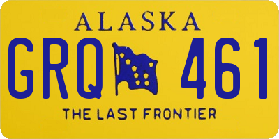 AK license plate GRQ461