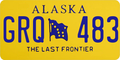 AK license plate GRQ483