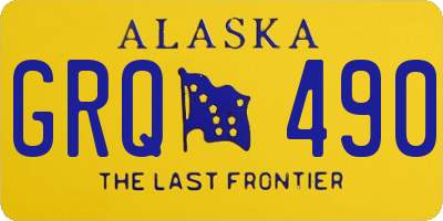 AK license plate GRQ490