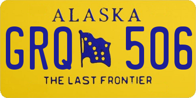 AK license plate GRQ506