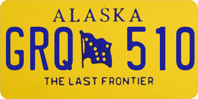 AK license plate GRQ510