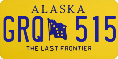 AK license plate GRQ515