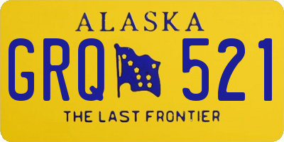 AK license plate GRQ521