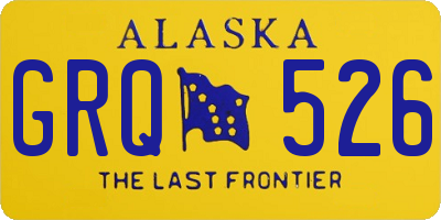 AK license plate GRQ526