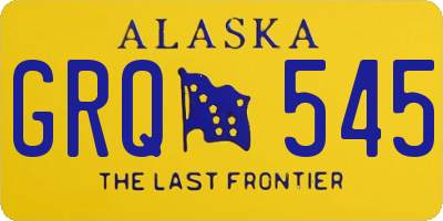 AK license plate GRQ545