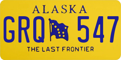 AK license plate GRQ547