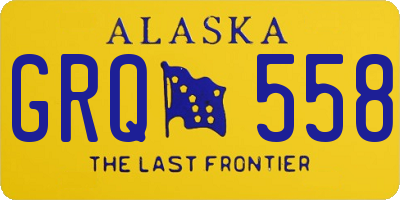 AK license plate GRQ558