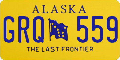 AK license plate GRQ559