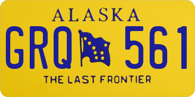 AK license plate GRQ561