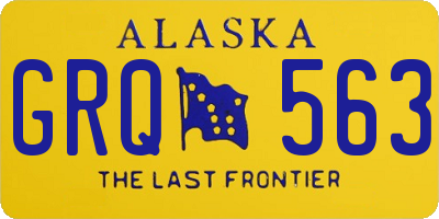 AK license plate GRQ563