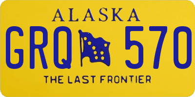 AK license plate GRQ570