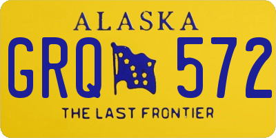 AK license plate GRQ572