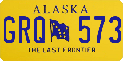 AK license plate GRQ573