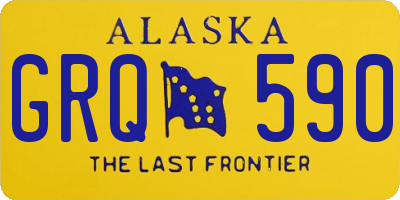 AK license plate GRQ590