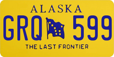 AK license plate GRQ599