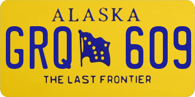 AK license plate GRQ609
