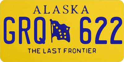 AK license plate GRQ622