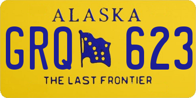 AK license plate GRQ623