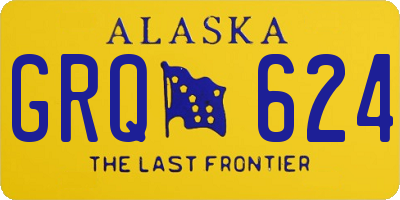 AK license plate GRQ624