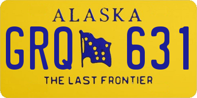 AK license plate GRQ631