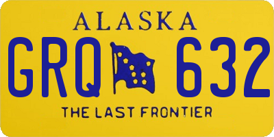 AK license plate GRQ632