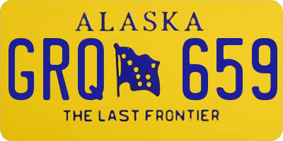 AK license plate GRQ659