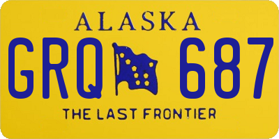 AK license plate GRQ687