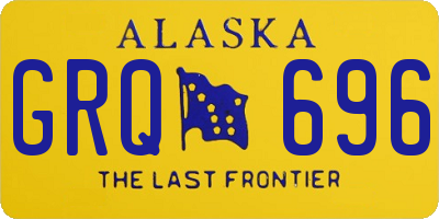 AK license plate GRQ696