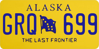AK license plate GRQ699