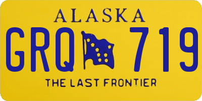 AK license plate GRQ719