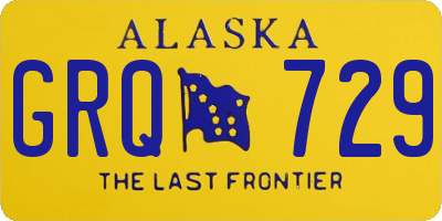 AK license plate GRQ729