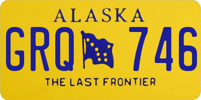 AK license plate GRQ746